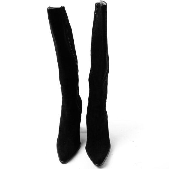 Prada Black Suede Boots size 37 - Picture 2 of 8